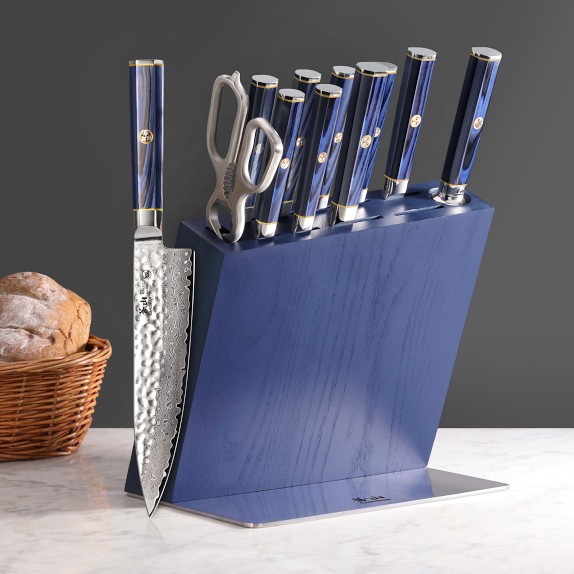Cangshan Kita Blue Knife Block, Set of 12 | Williams Sonoma
