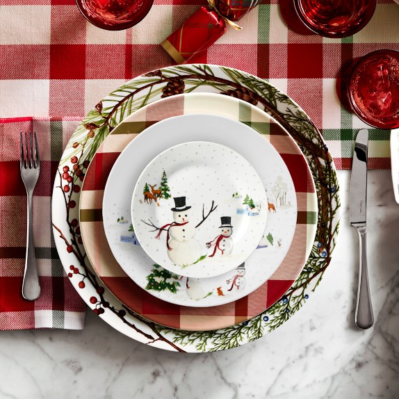 Williams-Sonoma - WILLIAMS SONOMA クリスマスプレート　4枚セット Woodland Berry Salad Plates - Set of 4 | Williams Sonoma