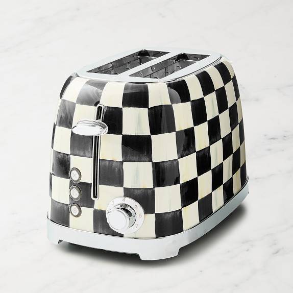 MacKenzie-Childs Mocha Check 2-Slice Toaster
