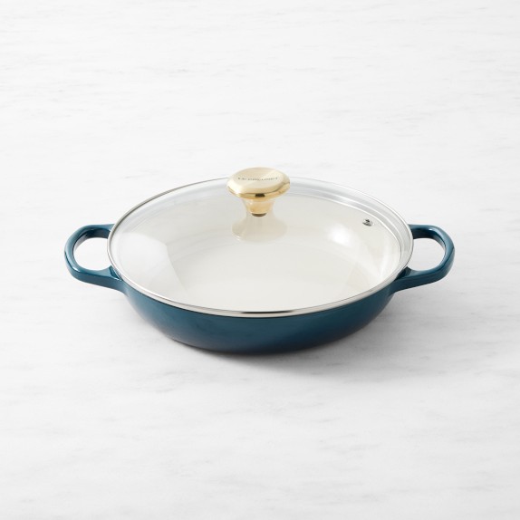 Le Creuset Signature Enameled Cast Iron Braiser with Glass Lid, 2 1/4-Qt.
