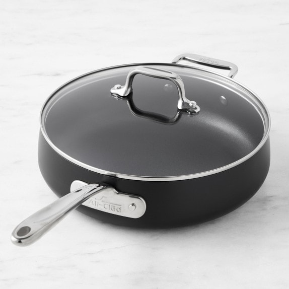 Le Creuset Ceramic Nonstick Saute Pan with Glass Lid, 4 1/4-Qt.