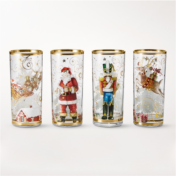 'Twas the Night Before Christmas Highball Glasses, Set of 4