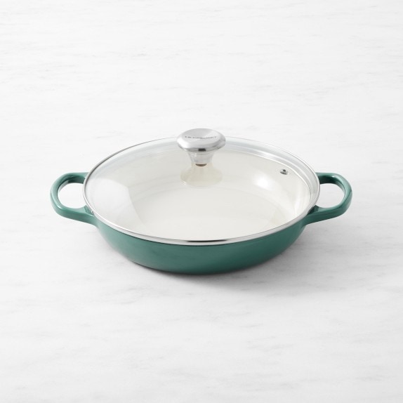 Le Creuset Signature Enameled Cast Iron Braiser with Glass Lid, 2 1/4-Qt.