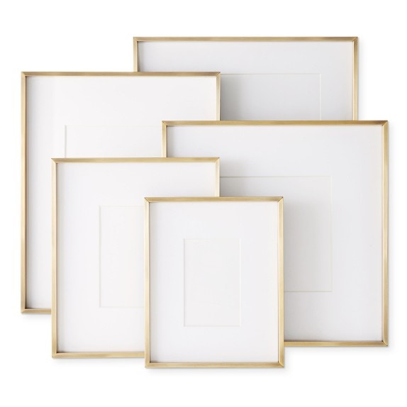 Antique Brass Gallery Picture Frames