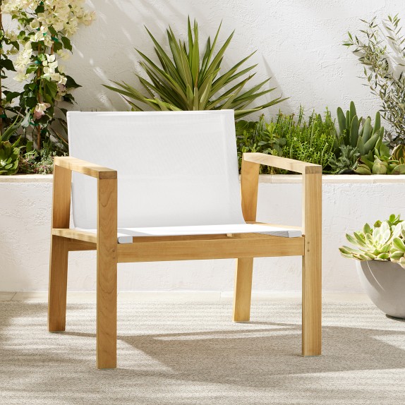 Santa Barbara Outdoor Natural Teak Club Chair