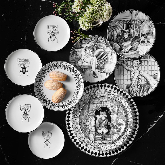 Mixed Dia de los Muertos Appetizer Plates - Set of 4 | Williams Sonoma
