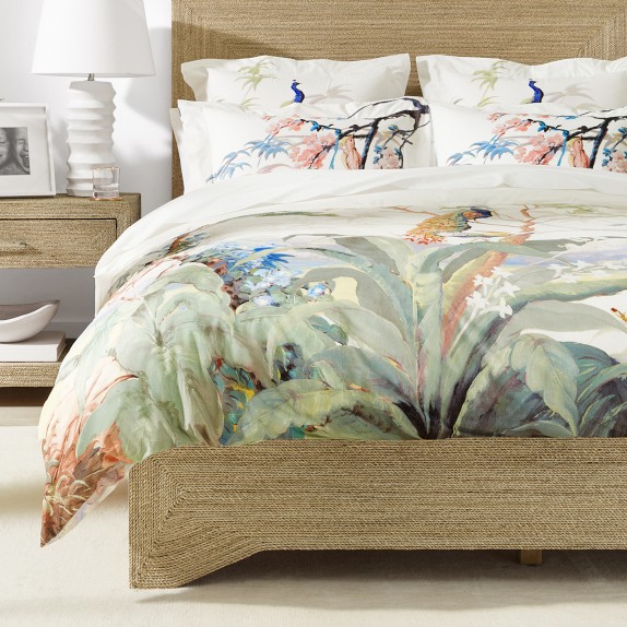 Painted Peacock Duvet Cover & Shams