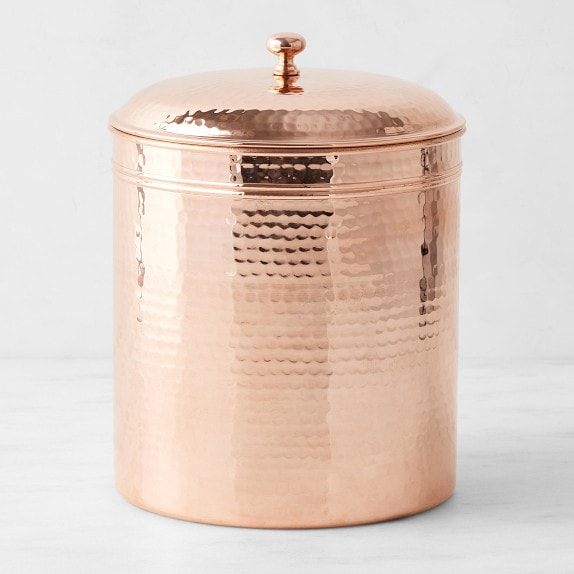 Hammered Copper Canisters Set of 3 | Williams Sonoma