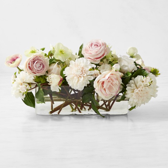 Famille Rose Faux Floral Arrangement, Small