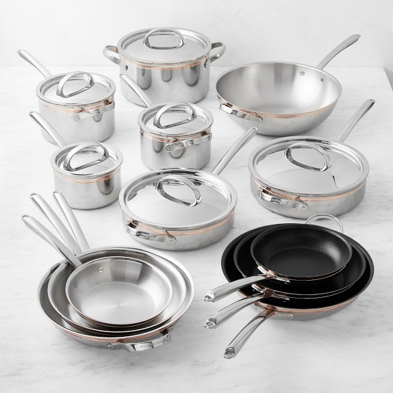 Williams Sonoma Signature Thermo-Clad™ Copper Pro Set | Williams