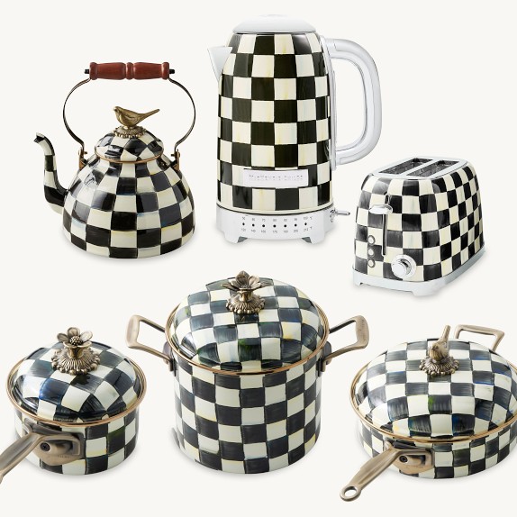 MacKenzie-Childs Courtly Check 7-Qt. Stockpot | Williams Sonoma
