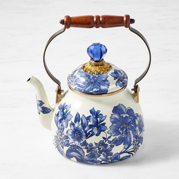 MACKENZiE マッケンジーチャイルズ　ティーポット　ペッパー入れセット Amazon.com | MACKENZIE-CHILDS Enamel Teapot, Cute Small Teapot