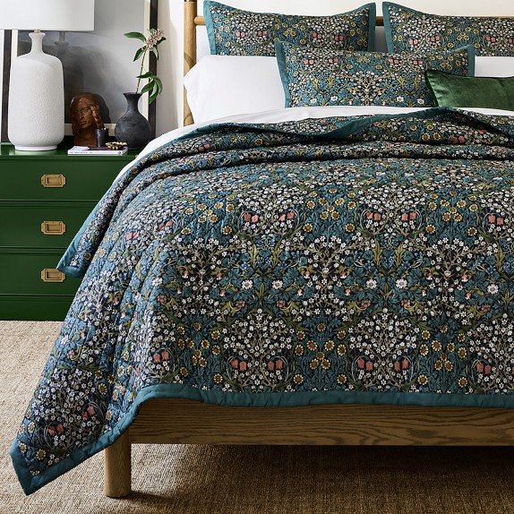 Jupe de lit froncée en coton de qualité hôtelière bleu sarcelle, taille king size, 198,1 x 203,2 cm