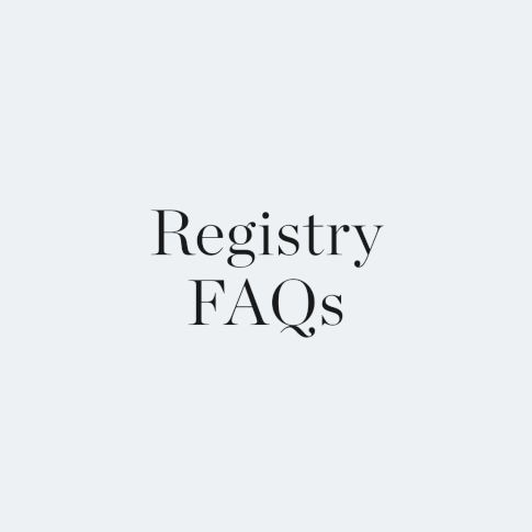 Registry FAQs