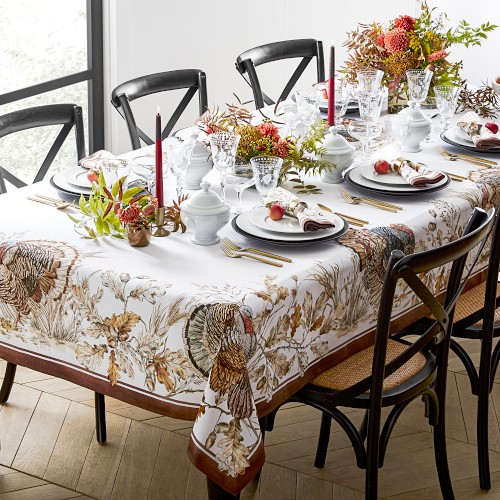 Plymouth Turkey Tablecloth, 70