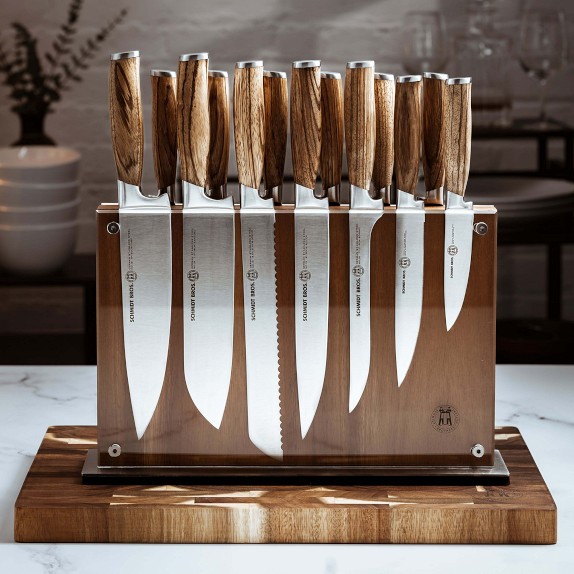 Schmidt Brothers Bonded Teak 15-Piece Knife Set | Williams Sonoma