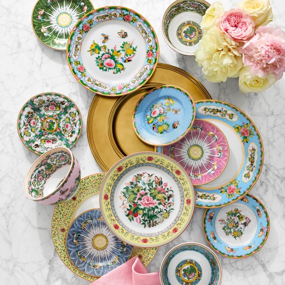 Famille Rose Cake Stand, Porcelain Decor | Williams Sonoma