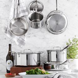 All-Clad D5® Polished Stainless-Steel 10-Piece Cookware Set