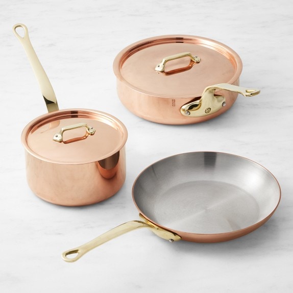 Mauviel M'250B Copper 5-Piece Cookware Set | Williams Sonoma