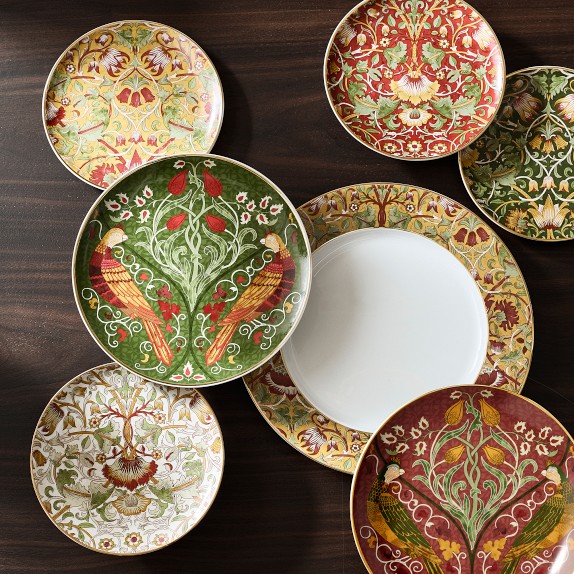 Scalamandré x Williams Sonoma Sea of Trees Plates | Williams Sonoma