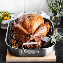 All-Clad Stainless-Steel Roasting Pan with Nonstick Rack